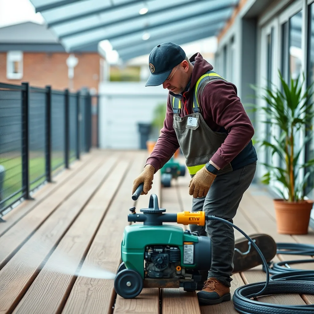 Decking services in London